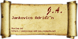 Jankovics Adrián névjegykártya