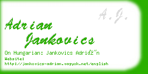 adrian jankovics business card